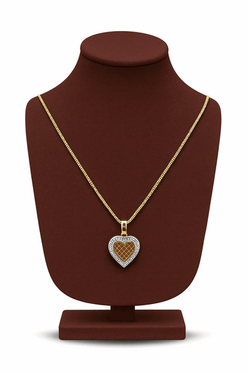 Cubic Zirconia Heart Pendant