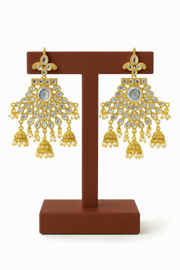 Fancy Kundan Jhumka
