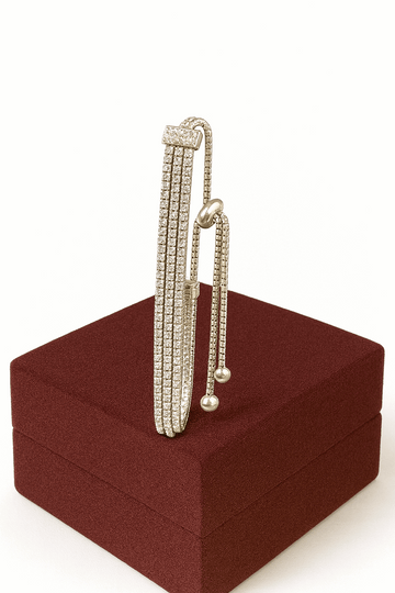 925 Sterling Silver Cubic Zirconia Bracelet