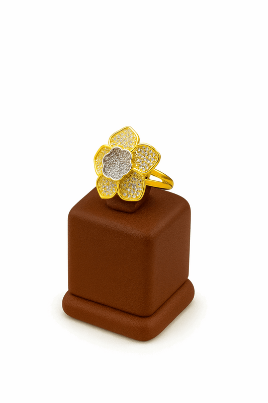 Silver Leave Style Ring