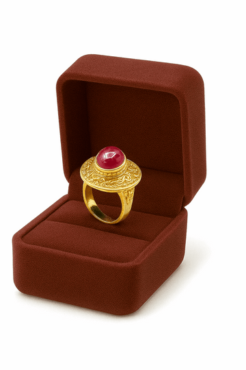 Ruby Stone Silver Ring