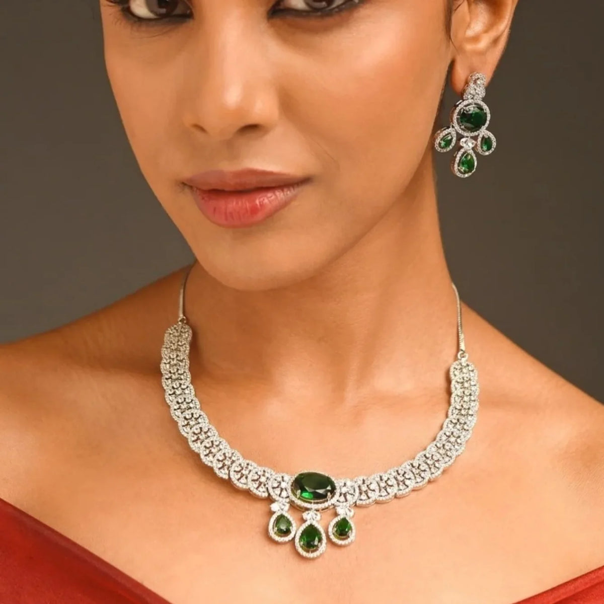 Silver Bridal Necklaces