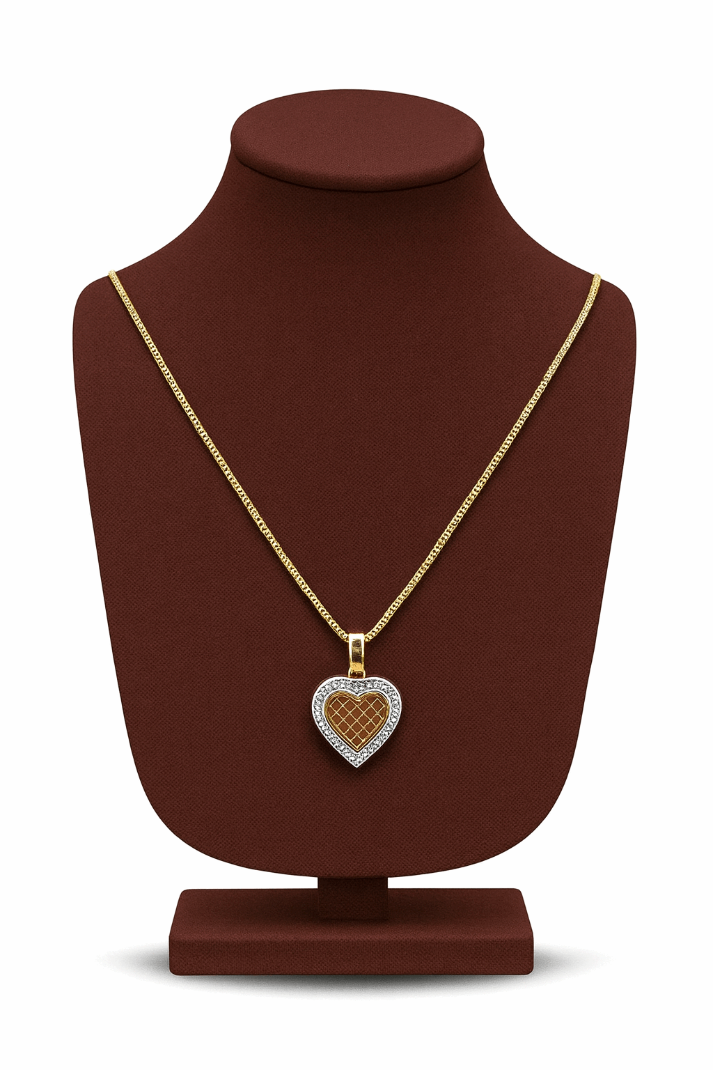 Cubic Zirconia Heart Pendant