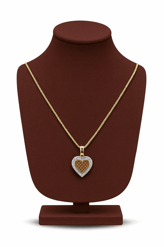 Cubic Zirconia Heart Pendant