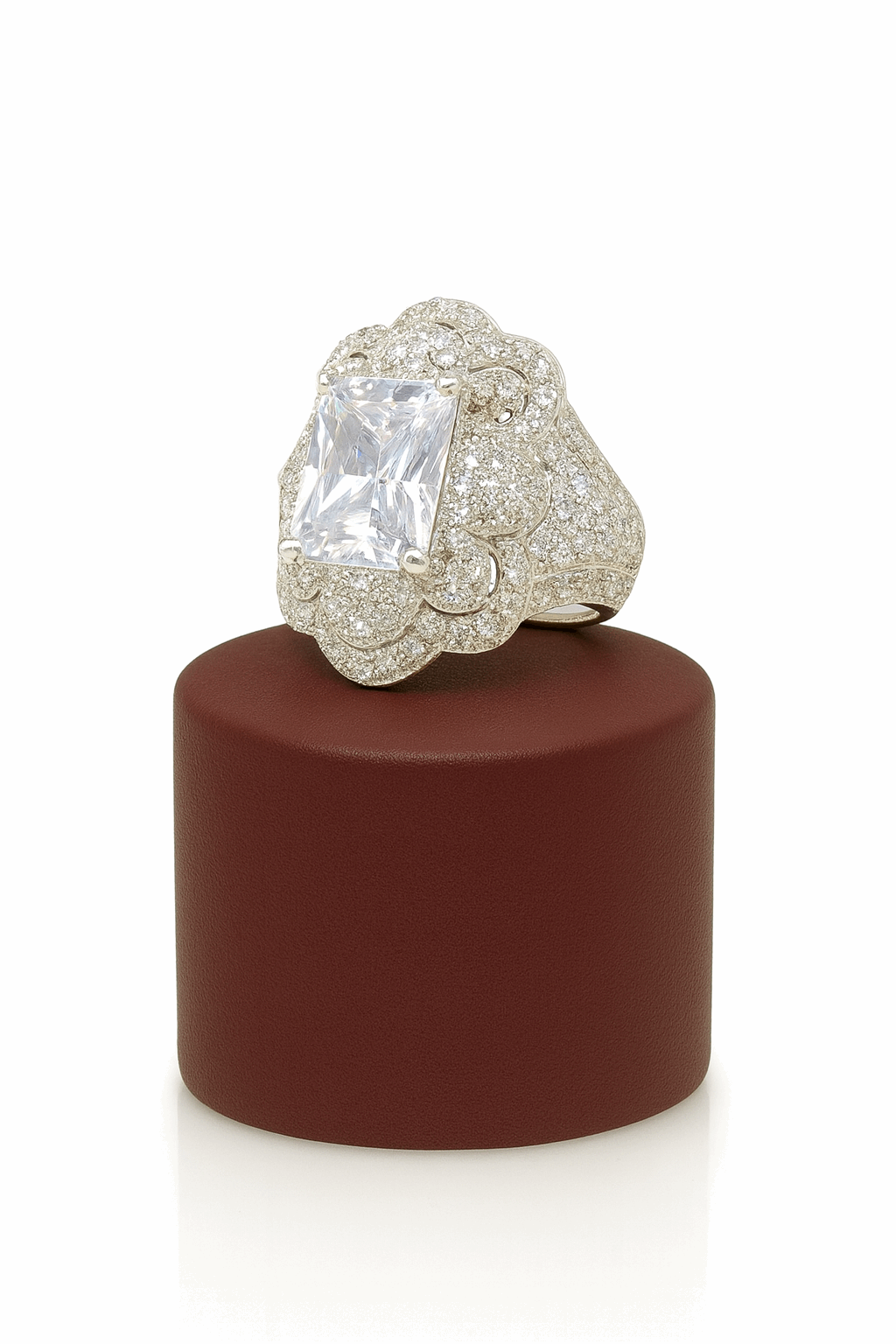 Premium Brass Alloy Cubic Zirconia Ring