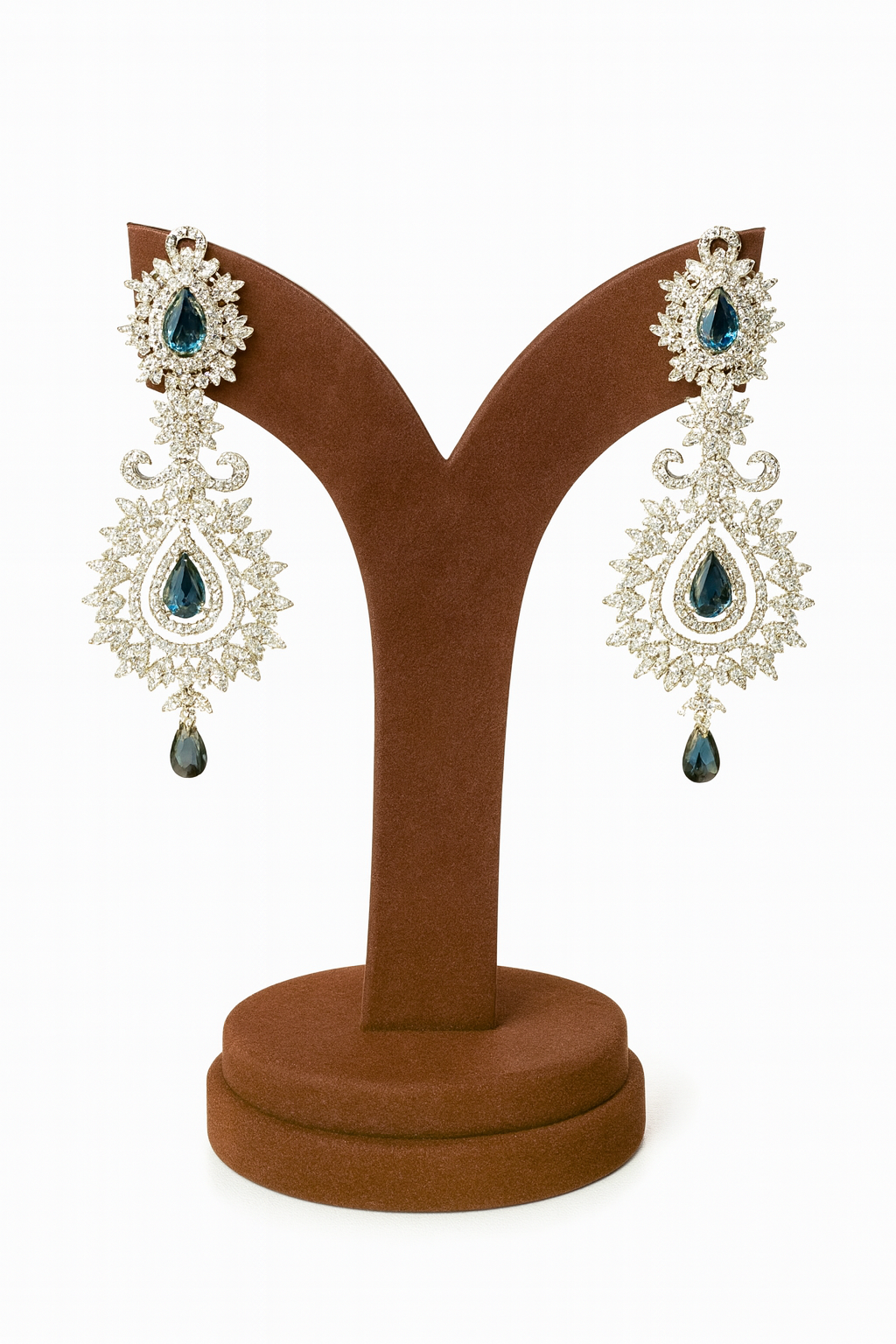 Sapphire Crystal Bridal Set