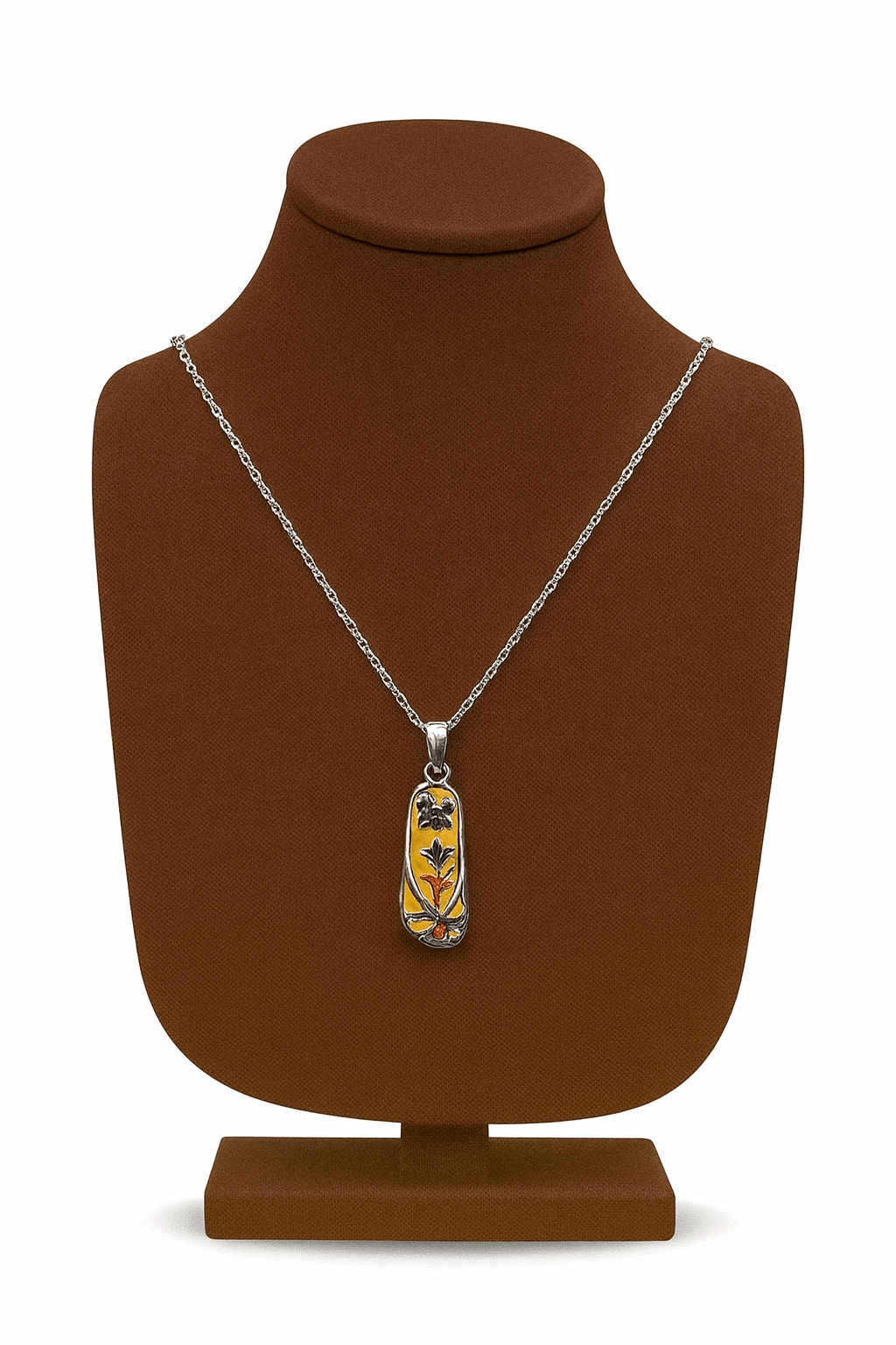 925 Sterling Silver Unique Slipper Pendant