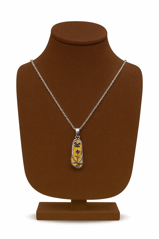 925 Sterling Silver Unique Slipper Pendant