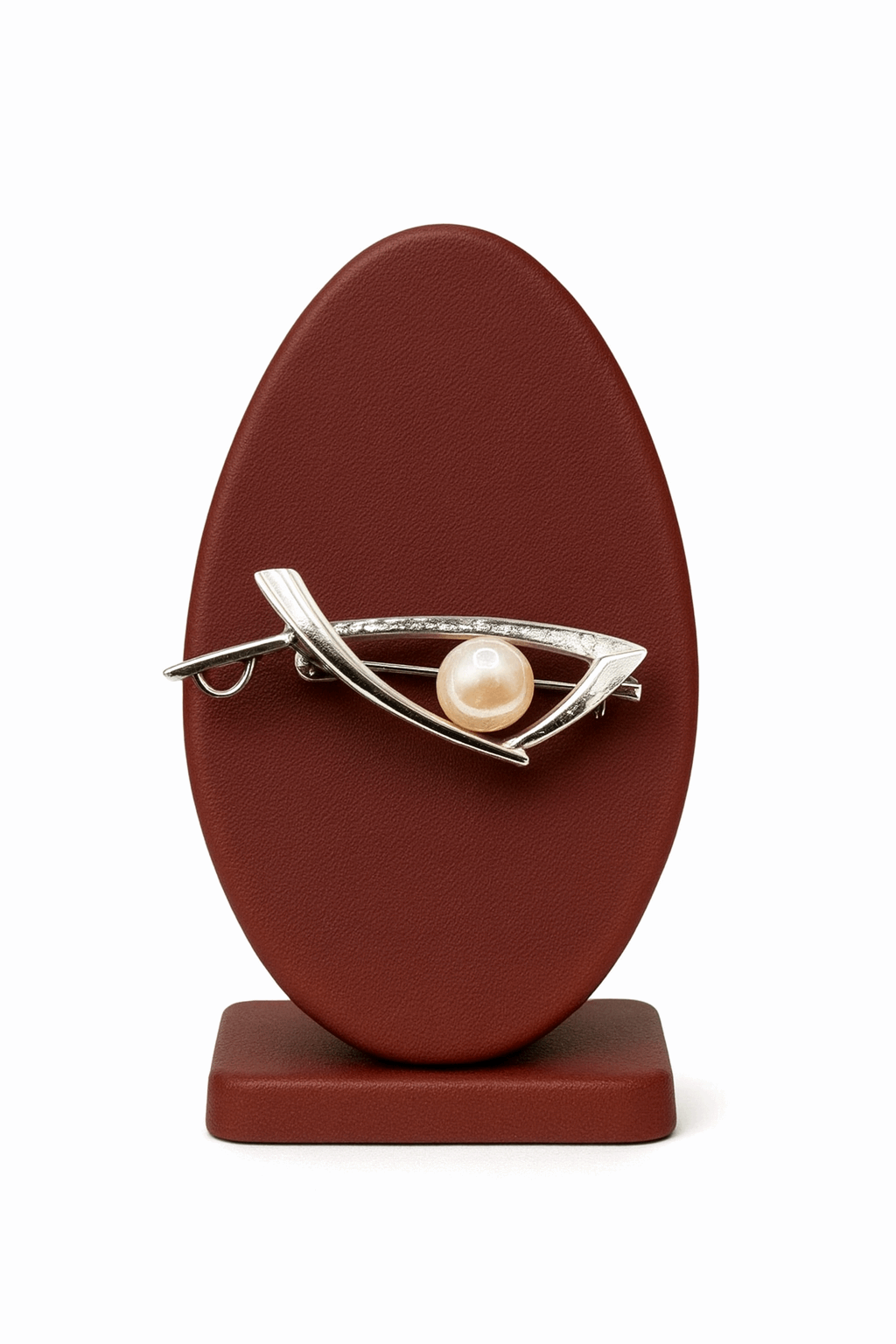 925 Sterling Silver Pearl Brooch