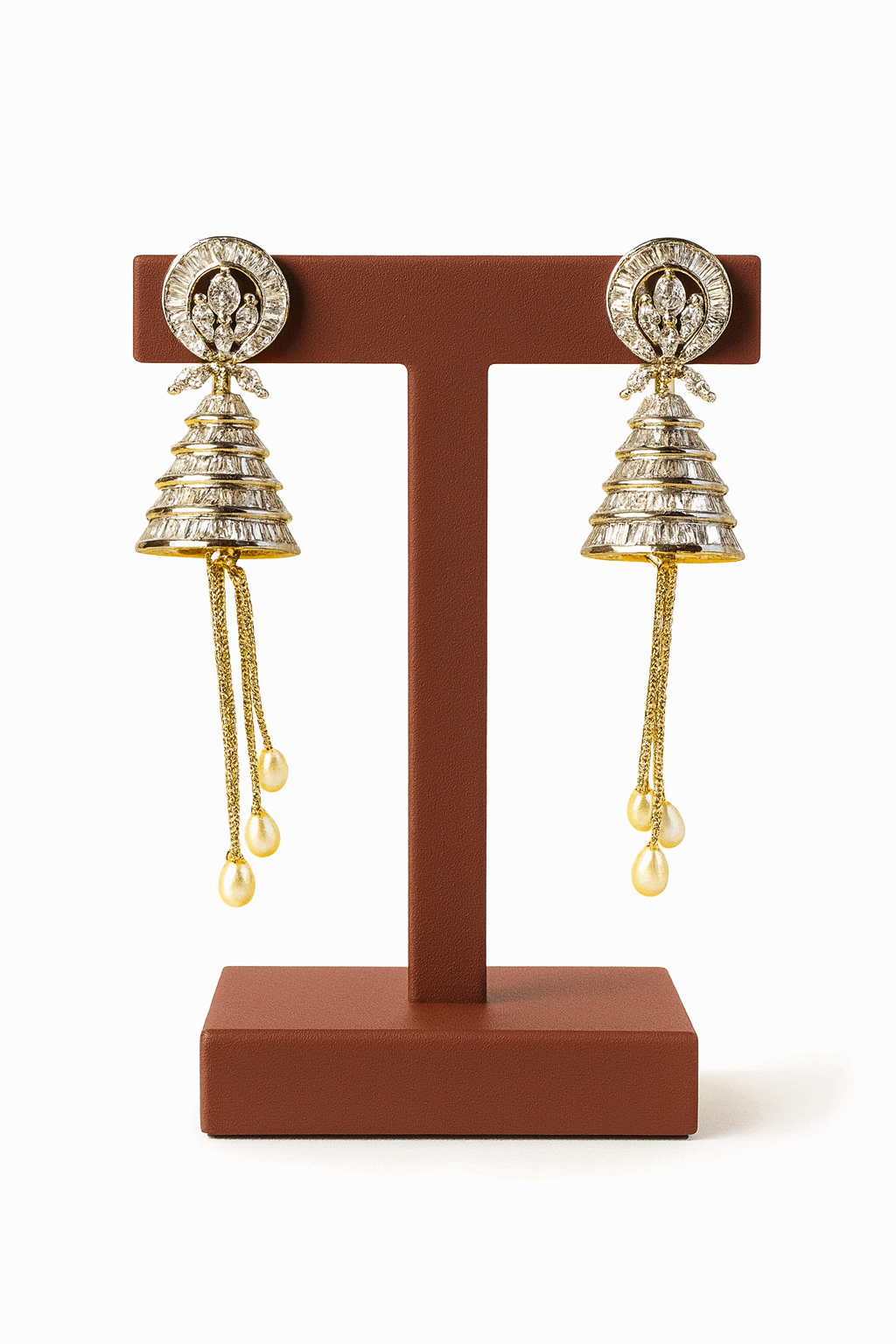 Rhodium plated Earring