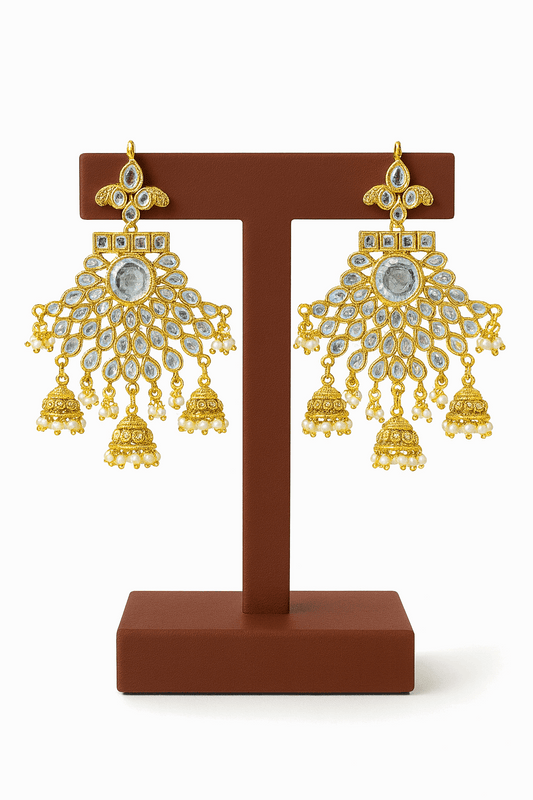 Fancy Kundan Jhumka