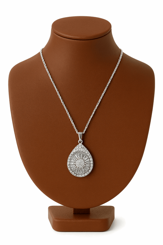 Cubic Zirconia 925 Sterling Silver Pendant