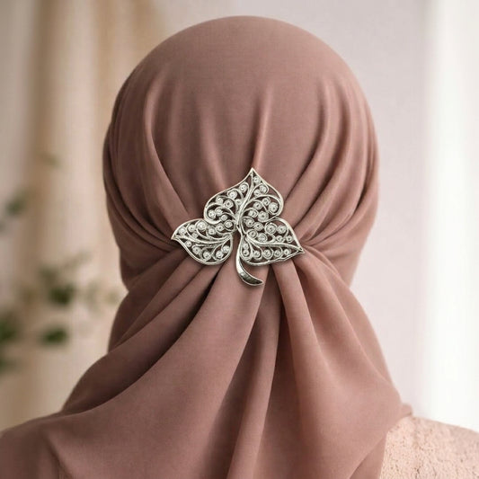 925 Sterling Silver Leaf Brooch
