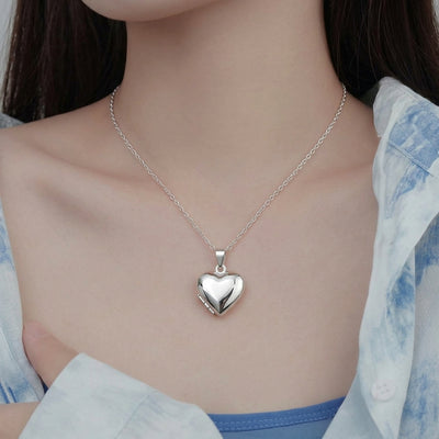 925 Sterling Silver Angel Heart Pendant