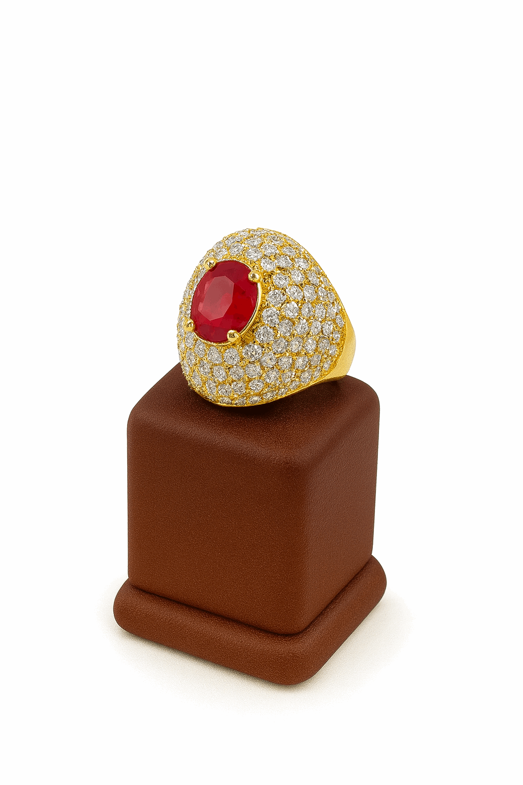 Ruby Stone Silver Ring