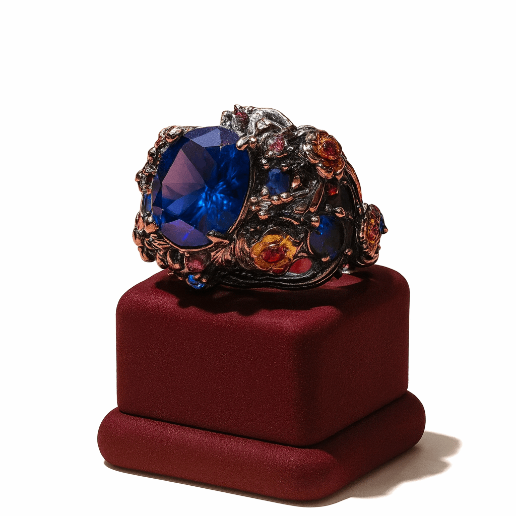 Sapphire Silver Ring