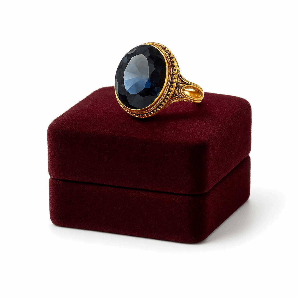 Sapphire Silver Ring
