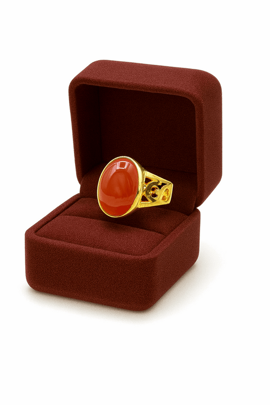 Silver Ruby Stone Ring