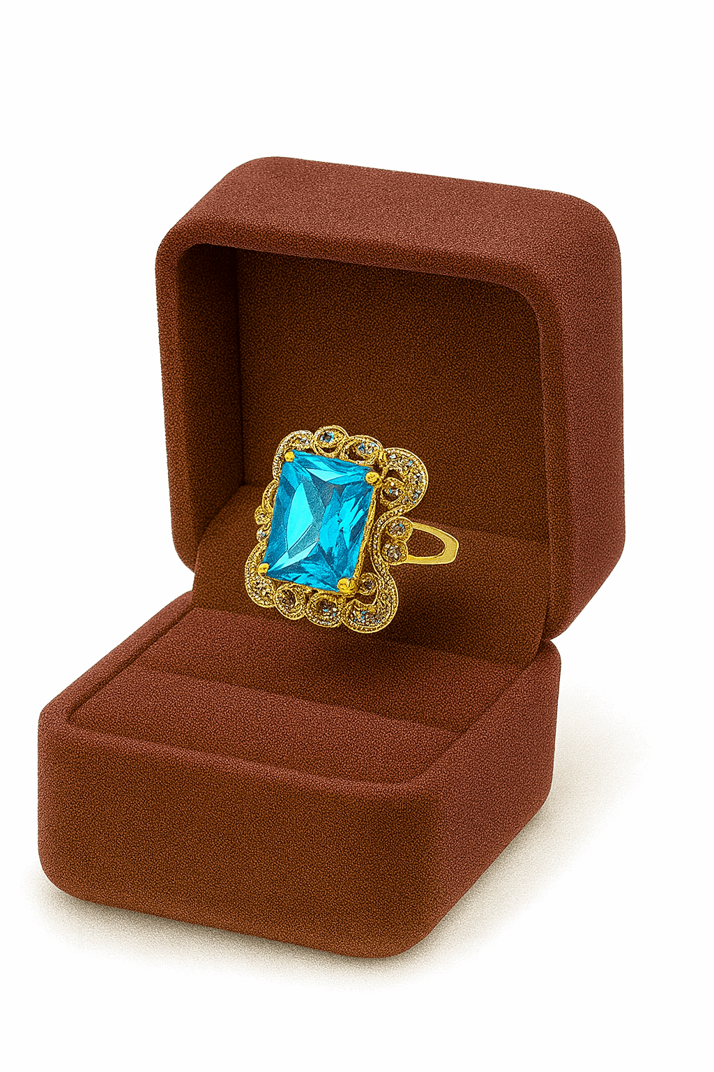 Silver Sipphire Stone Ring