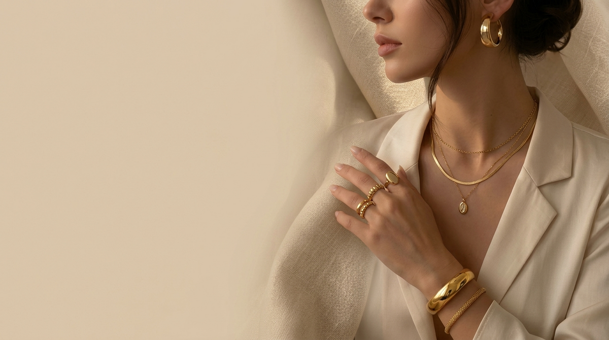 Discover <span>Handcrafted 24K</span> Gold Plated Jewelry